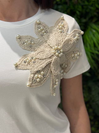 T-shirt Stella bianca