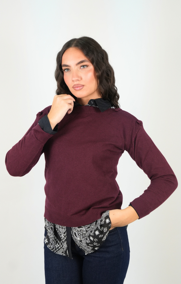 Maglia Giulia Bordeaux