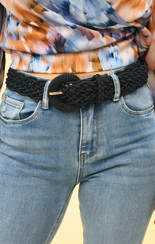 Cintura intreccio blu