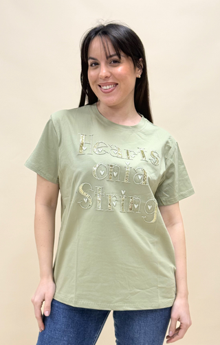 T-Shirt Zoe verde militare