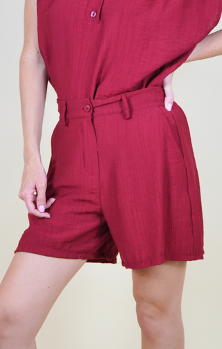 Shorts ampi rosso