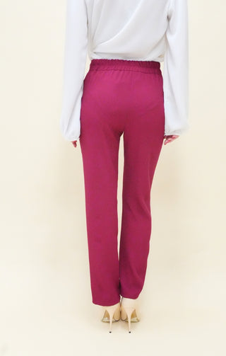Pantalone dritto fragola