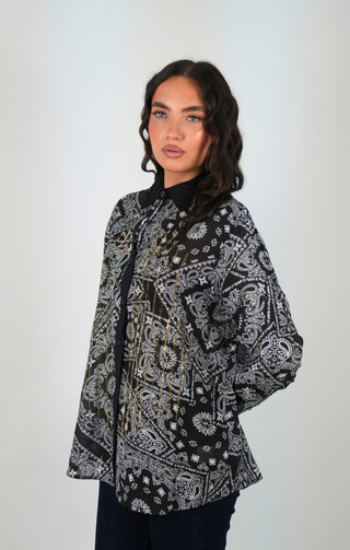 Camicia bandana nero