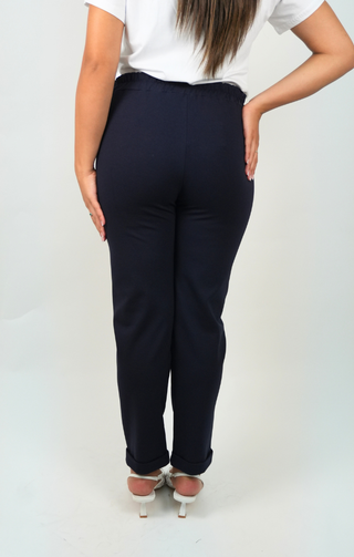 Pantalone in punto milano blu