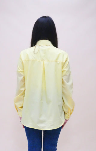 camicia basic giallo