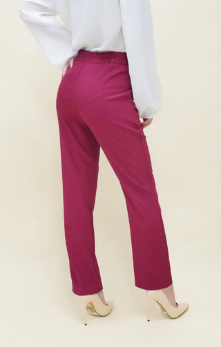 Pantalone dritto fragola