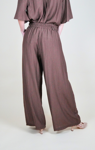 pantaloni palazzo marrone