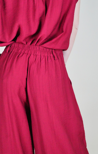 pantaloni palazzo rosso
