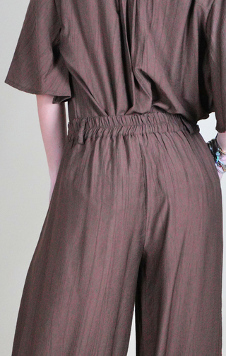 pantaloni palazzo marrone