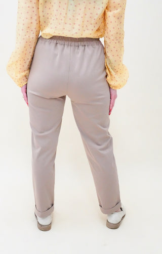Pantalone punto Milano beige