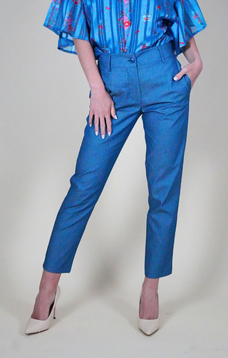 Pantalone effetto denim