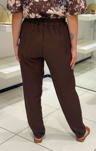 Pantalone pop-trash marrone