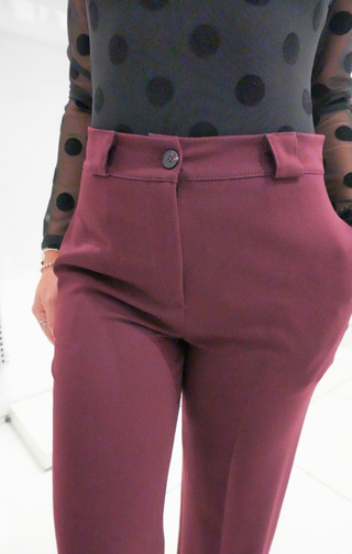 PANTALONE CLASSICO BORDEAUX