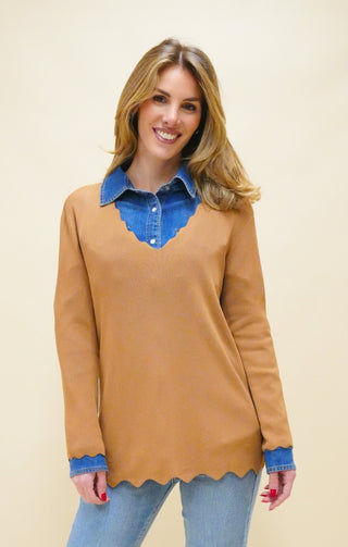 Maglia Lorella cammello