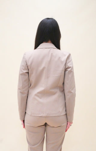 Blazer monopetto beige