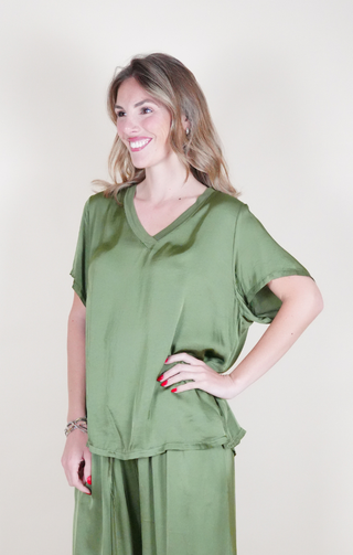 Maglia "over" Verde