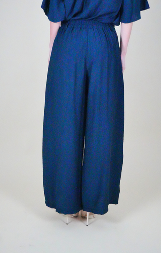 Pantalone palazzo blu