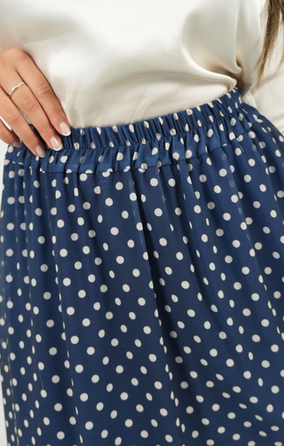 Gonna a pois blu