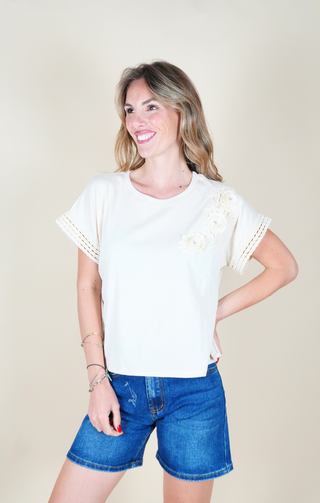 T-shirt Cristina bianca