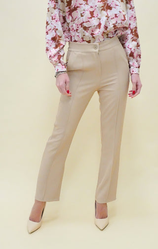 Pantalone dritto cammello