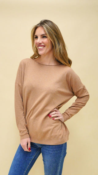 Maglia Soft comfort cammello