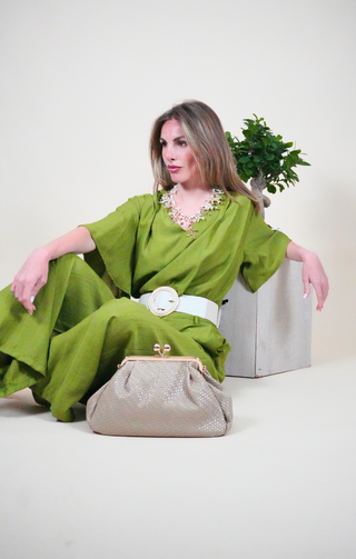 Blusa a "V" verde