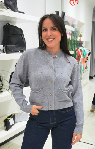 CARDIGAN LANA GRIGIO