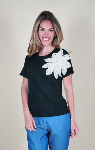 T-shirt Stella nera