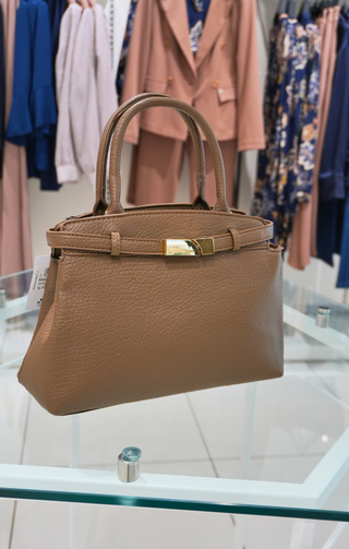 Borsa in ecopelle fango