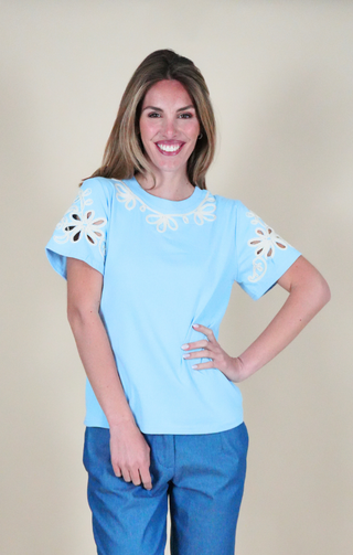 T-shirt Roberta azzurro