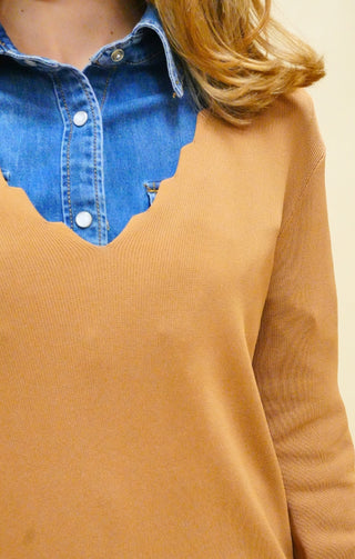 Maglia Lorella cammello