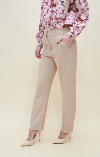 Pantalone dritto cammello