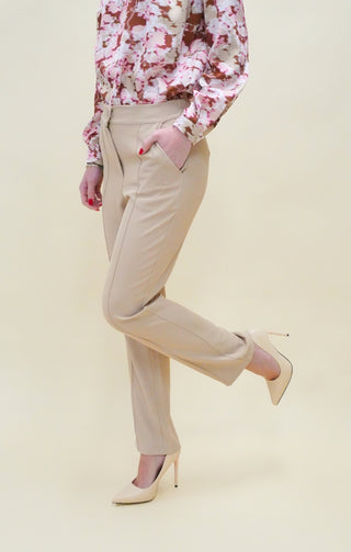 Pantalone dritto cammello