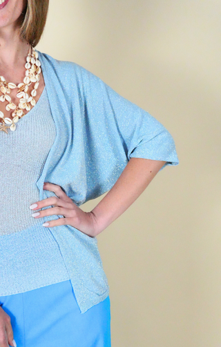 Cardigan Sole azzurro
