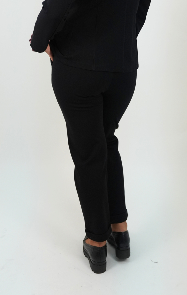 Pantalone in punto milano nero