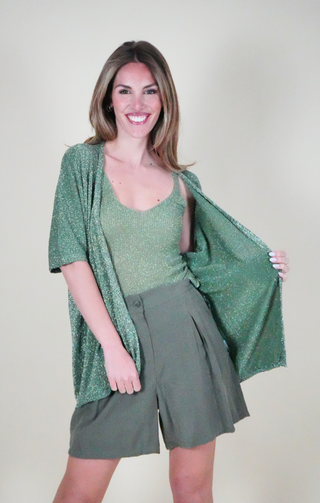 Cardigan Sole verde