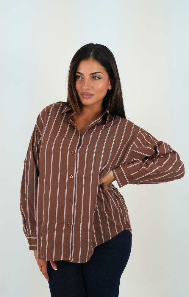 Camicia Sidney marrone