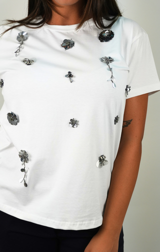 T-shirt Corinne bianca