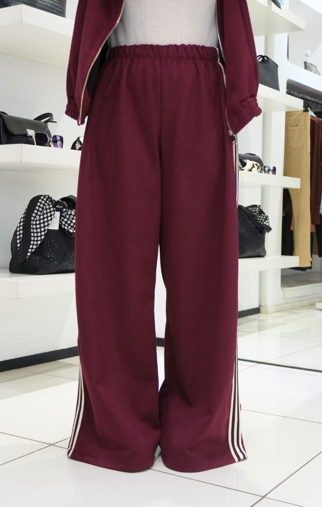Pantalone di tuta bordeaux