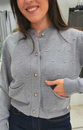 CARDIGAN LANA GRIGIO