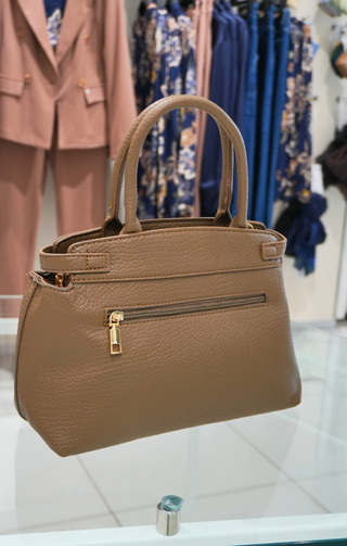 Borsa in ecopelle fango