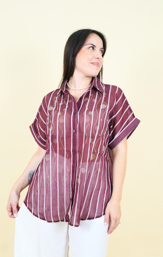 Camicia Gigi bordeaux