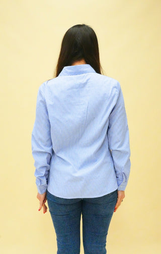 Camicia a Righe con Strass fantasia