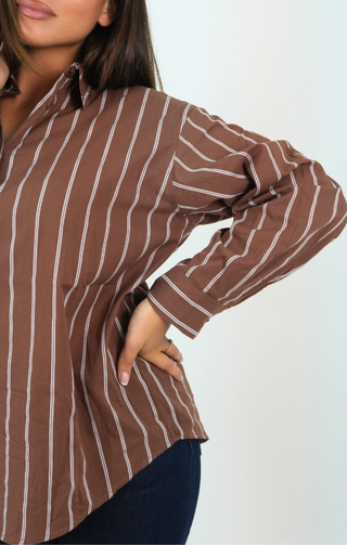 Camicia Sidney marrone