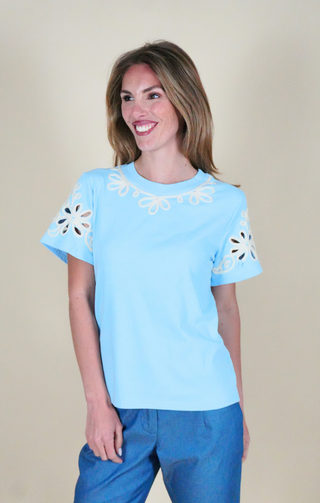 T-shirt Roberta azzurro