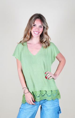 Maglia di filo verde