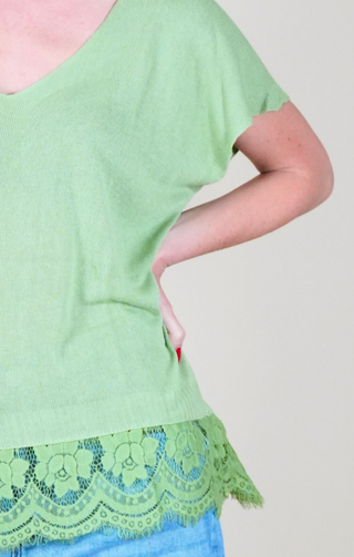 Maglia di filo verde