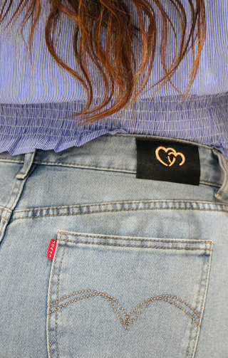 Gonna Longuette Denim blu