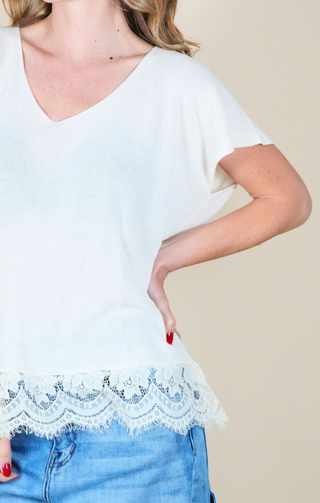 Maglia di filo panna