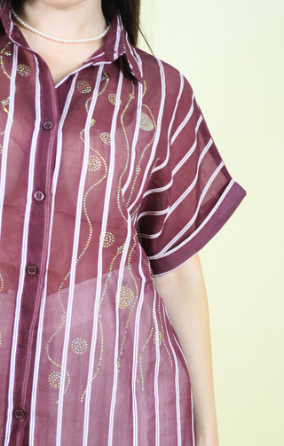 Camicia Gigi bordeaux